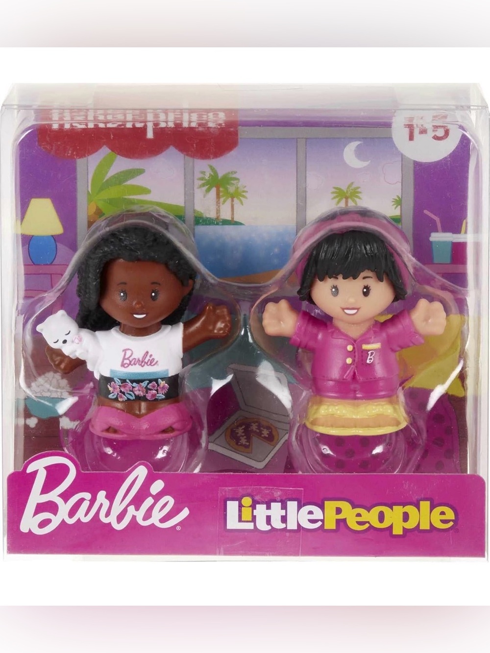 Fisher Price Little People Barbie Sleepover Figure Set 2Pack BNWT